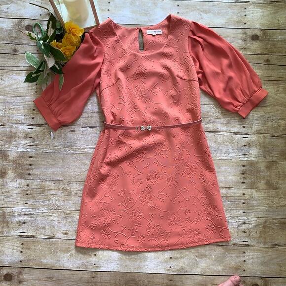 Altar’d State Embossed Detail Dress Womens Medium Retro Cottage Core Minimalist - Picture 1 of 7